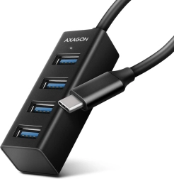 HUE-M1C razdelilnik 4-portni mini kovinski USB 3.2 Gen 1, 20 cm kabel USB-C