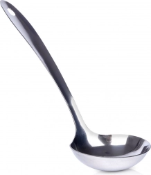 Jeklena zajemalka 80 ml, 29 cm