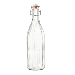 Steklenica Costolata s patentnim zamaškom, 1 l