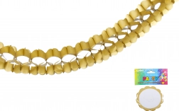 Zlata papirnata girlanda 3,6 m