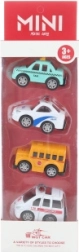 Set kovinskih avtomobilčkov 4 kosi