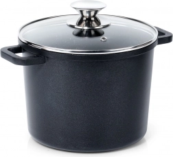 Visok granitni lonec s steklenim pokrovom GRANDE 4,2 l