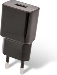 Maxlife omrežni polnilnik USB 2,1 A s kablom micro USB, črn