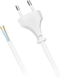 Solight flex cable, flat 3 m, white