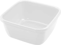 Plastični kvadratni lavor Heidrun 15 l, mešanica barv