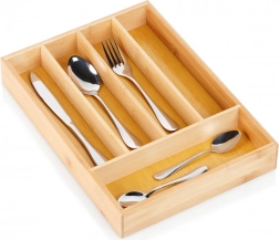 Bambusov pladenj za jedilni pribor za predal 25 × 35 cm