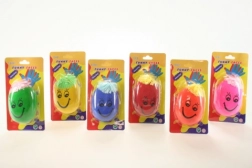 Antistresna žogica z obrazom in lasmi 8 × 5 cm