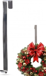 Kovinski srebrni nosilec za venec 30 cm