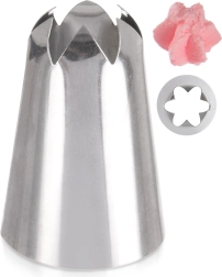 Cukrarski nastavek iz nerjavečega jekla – cvet