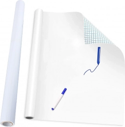 Samolepilna bela suho brisljiva tabla 200 × 45 cm MAZAK