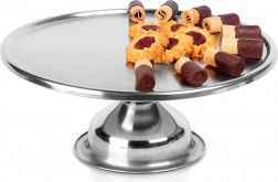 Nerjavno jekleno tortno stojalo na nogi 33 cm