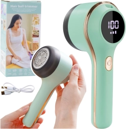 Električni odstranjevalnik muck za tkanine s 3 hitrostmi, zelen