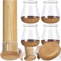 silikonski nastavki za noge stolov s filcem 13–23 mm, set 4 kos RUHHY