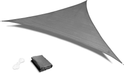 Vodoodporna senčilna ponjava trikotnik 3 × 3 × 3 m – siva ModernHome