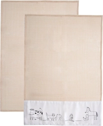 Bombažne kuhinjske krpe 70 × 50 cm, 2 kosa