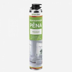 Nizkoekspanzijska pištolska montažna pena GREEN LINE 750 ml