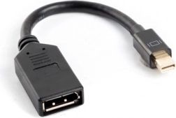 Adapter z Mini DisplayPort na DisplayPort, kabel 10 cm, črn