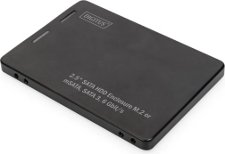 adapter za 2,5" SATA – za SSD M.2 in mSATA, SATA III 6 Gbit/s, aluminijasto ohišje DIGITUS