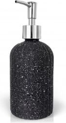 Stekleni dozirnik za milo, siv, 450 ml