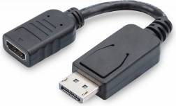 Adapter DisplayPort na HDMI, 1080p 60 Hz, črn, 0,15 m