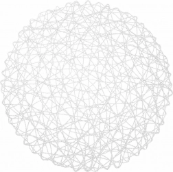 Papirnati okrogli namizni podstavek 35 cm bel