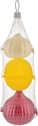Set of mini plastic containers for garlic, onion and lemon (3 pcs)
