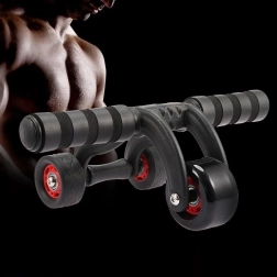 Kolesce za trebušne mišice z blazinico za kolena, 4 kolesa