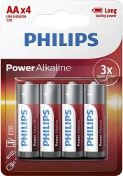 Philips Power Alkaline AA baterije 4 kosi
