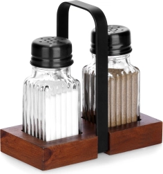 Solnica in popernica s stojalom, 3-delni komplet Vilde