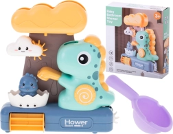 Otroška kopalna igrača z dinozavri in kolesom