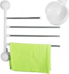 Vrtljiv stenski nosilec za brisače s 4 kraki