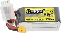 LiPo baterija Tattu R-Line 650 mAh 14,8 V 95C 4S z vtikačem XT30