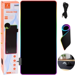 Igralna podloga za miško in tipkovnico z RGB LED osvetlitvijo 90 × 40 cm