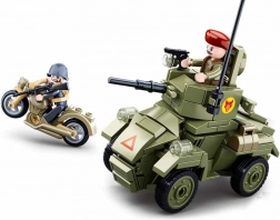 Sluban druga svetovna vojna mali oklepnik gradbeni set