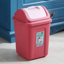 Ozek koš za odpadke iz plastike z nihajnim pokrovom 10 l