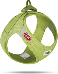 Curli dog harness with air-mesh buckle lime 2XS (2–4 kg)