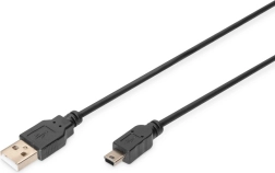 USB 2.0 kabel A na mini USB B 5pin 1 m črn