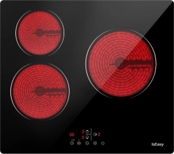 Indukcijska steklokeramična kuhalna plošča IsEasy s 3 conami, 5.500 W