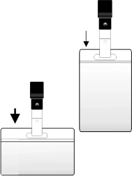 Priponka za ime s sponko 60x105 mm