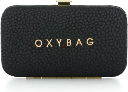 Potovalni usnjeni komplet za manikiro – črn