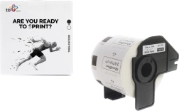 Samolepilne etikete TB Print za BROTHER 62 × 29 mm, črni tisk na belem, 800 kos