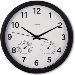 Stenske ure Malta 25 cm črne