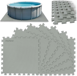 Pena podloga za bazen puzzle 50 × 50 cm, 8 kosov (1,9 m²) – DMUCHANE