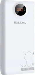 Power banka Romoss 20000 mAh 30 W bela
