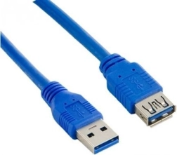 Podaljševalni kabel USB 3.0 AM–AF 1,8 m moder