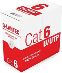 Omrežni kabel U/UTP Cat 6, PVC, 100% baker, 305 m
