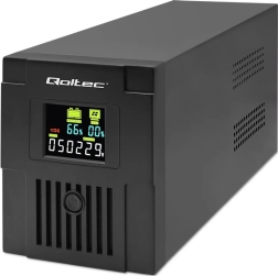Zasilni vir UPS Qoltec Monolith 1500 VA, 900 W z LCD in USB
