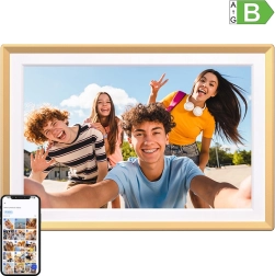 Digitalni foto okvir Arzopa D14 golden – 14″ Wi‑Fi Full HD na dotik