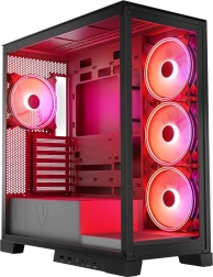 ohišje za računalnik Volcano Space ARGB črno