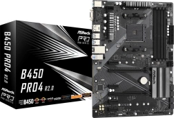asrock b450 pro4 r2.0 – igralna osnovna plošča am4 atx z m.2, hdmi in usb 3.2